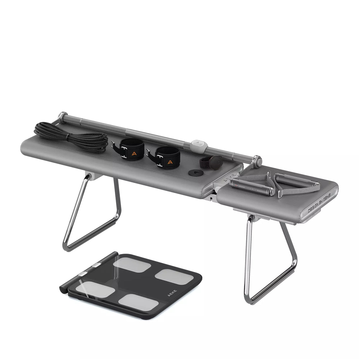 AEKE Smart Home Gym K1 with accessories and smart scale