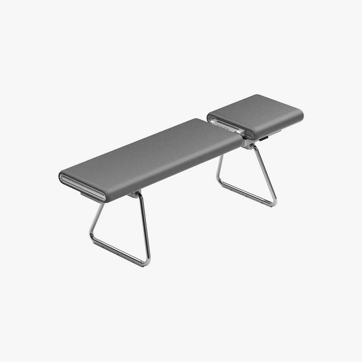 AEKE Fitness Bench B1, a grey adjustable workout bench with chrome legs.